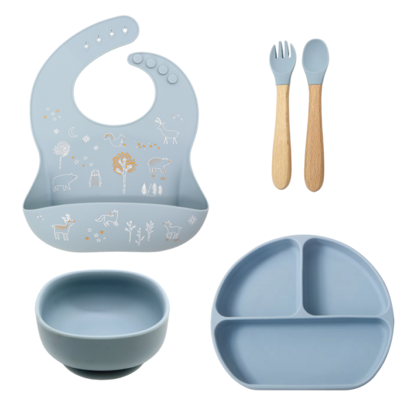 4 Delige Set Poeder Blauw